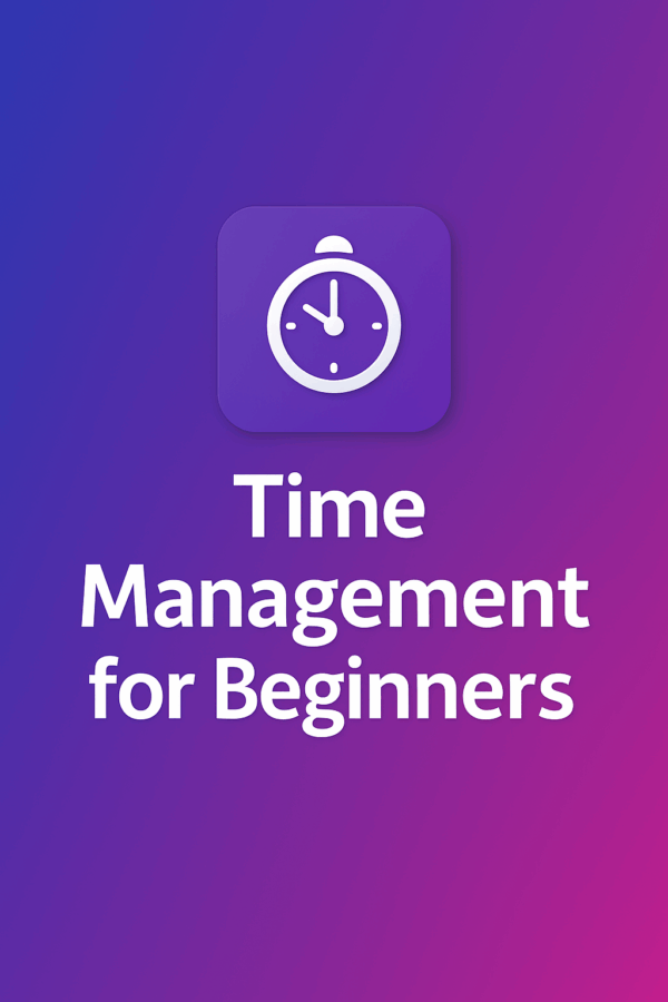 🕒 Time Management for Beginners
